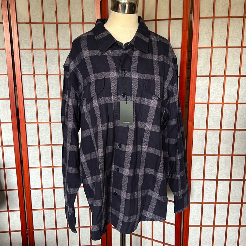 Bonobos 3xl button down blue plaid shirt unisex